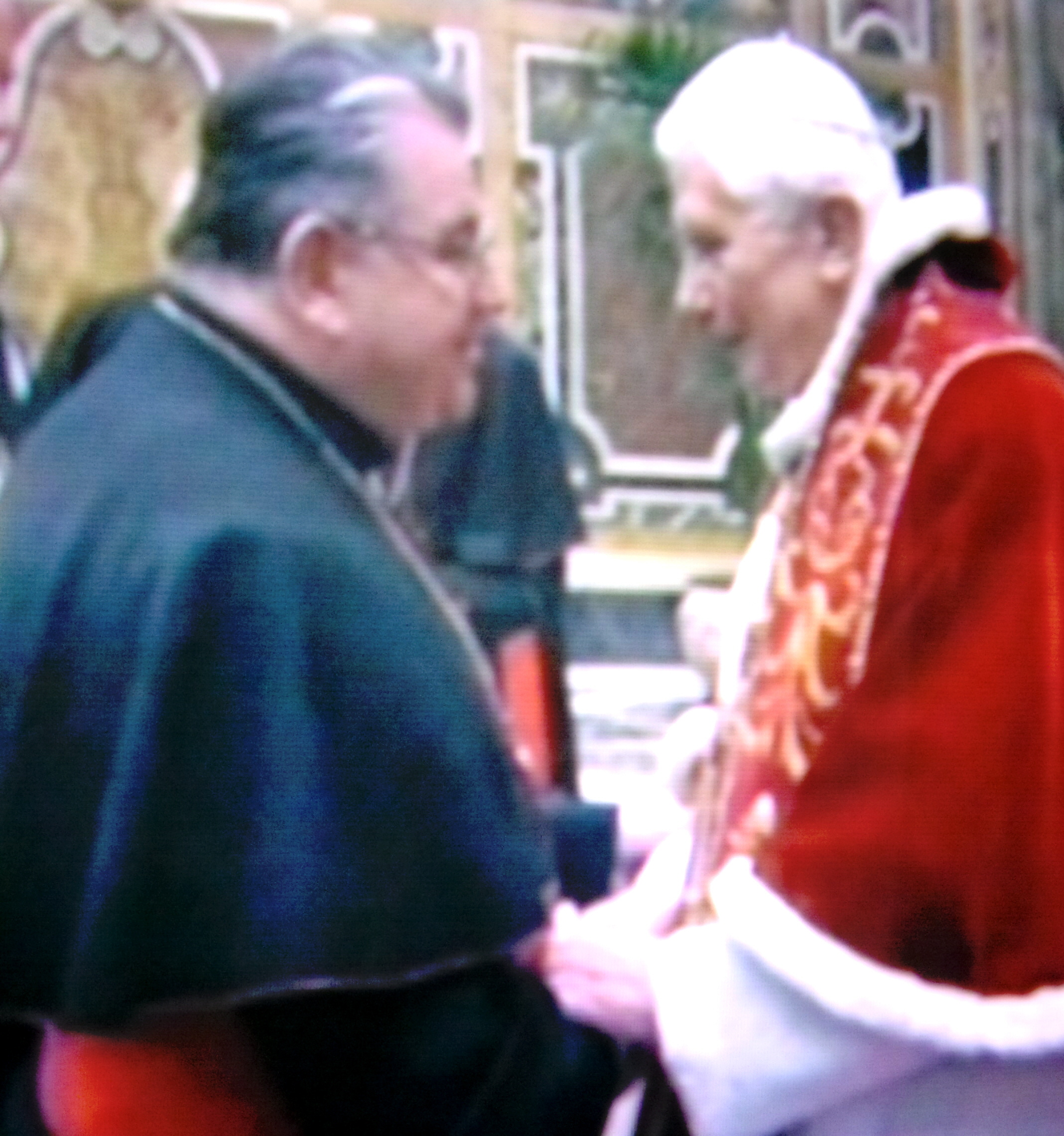 Loučení papeže Benedikta XVI. s kardinály 28.2.2013